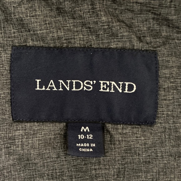 Lands' End Women's Charcoal Puffer Coat - Picture 2 of 10